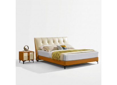 Designer Bett Orange Lieder Hotel Kënscht-Lieder Better Duebel Schlofzëmmer