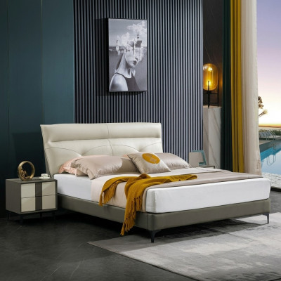Designer Polster Duebelbett Better Bett Schlofzëmmer Eebett Liederbett Nei A591