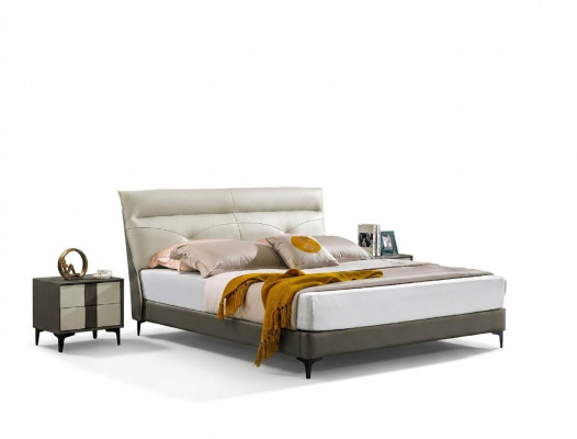 Designer Polster Duebelbett Better Bett Schlofzëmmer Eebett Liederbett Nei A591