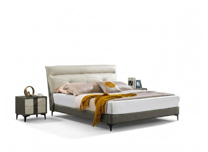 Designer Polster Duebelbett Better Bett Schlofzëmmer Eebett Liederbett Nei A591