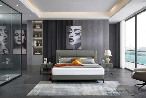 Liederbuedem Bett aus Lieder Komplettbett 3-deelgäng Set Hotel Sets Nuetsdësch.