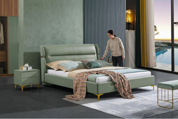 Luxus Bett Schlofkummer Miwwelen 2x Nuetsdësch Set Better Hotel Miwwelen 3 Stéck.