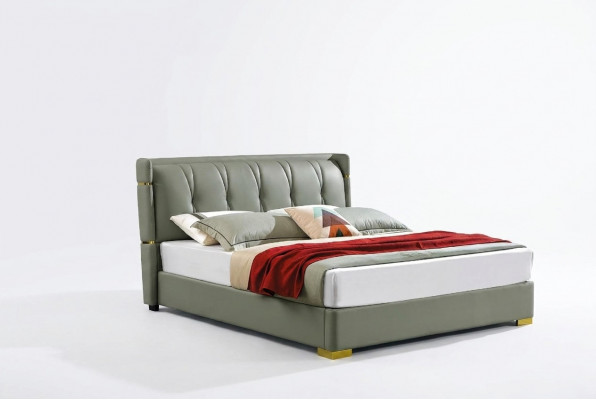 Design Bett 2x Nuetsdësch 3 teileg Schlofzëmmer Set Luxus komplett Garnitur Nei