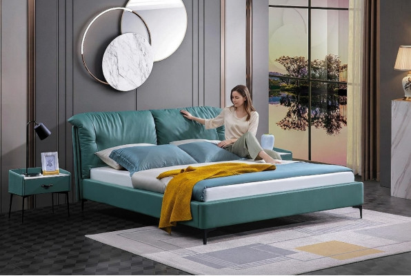 Schlofkummer Bett Nuetsdëscher 3 Stéck Set Design Luxus Better Holz