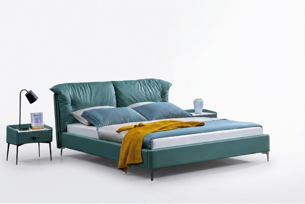 Schlofkummer Bett Nuetsdëscher 3 Stéck Set Design Luxus Better Holz