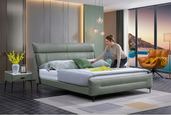 Luxus Bett Textil 2x Nuetsdësch 3tlg. Schlofzëmmer Miwwel Set Better Bettgestell