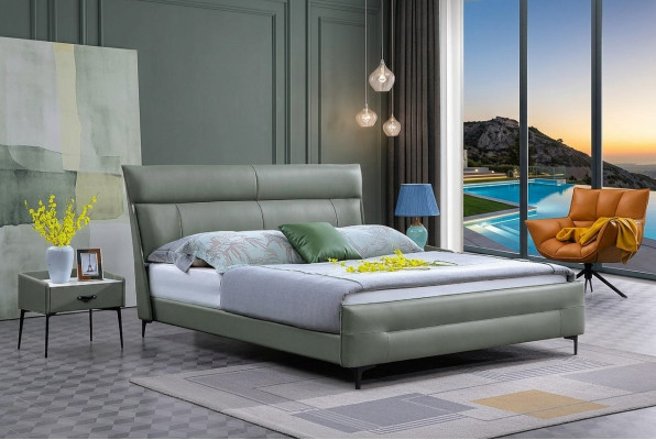 Luxus Bett Textil 2x Nuetsdësch 3tlg. Schlofzëmmer Miwwel Set Better Bettgestell