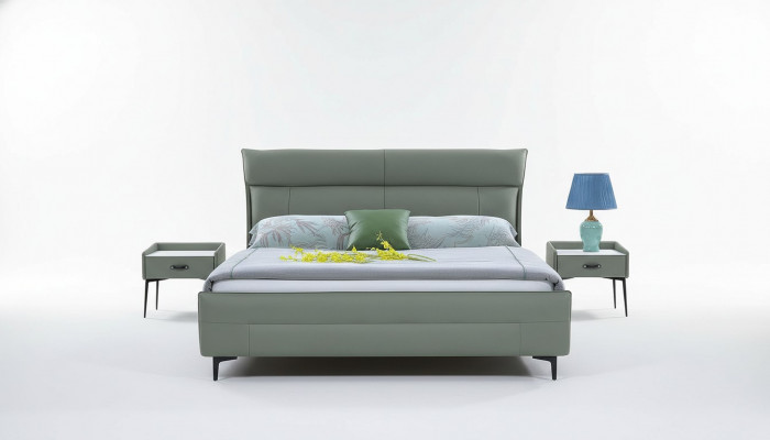 Luxus Bett Textil 2x Nuetsdësch 3tlg. Schlofzëmmer Miwwel Set Better Bettgestell