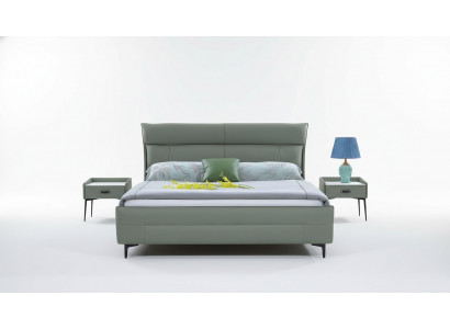 Luxus Bett Textil 2x Nuetsdësch 3tlg. Schlofzëmmer Miwwel Set Better Bettgestell