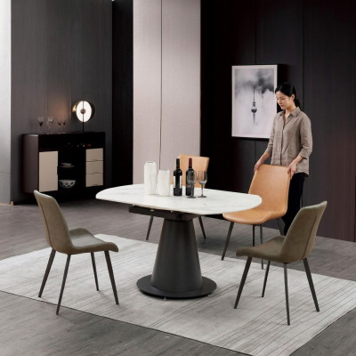 Iesssaz Iessdësch 4 x Stull Set Dësch Iessgrupp 5 Stéck Dëscher