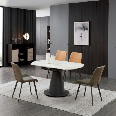 Iesssaz Iessdësch 4 x Stull Set Dësch Iessgrupp 5 Stéck Dëscher