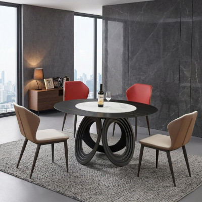 Iessdësch Grupp Iesszëmmer Dëscher Wunnzëmmer Holz Design Garnitur