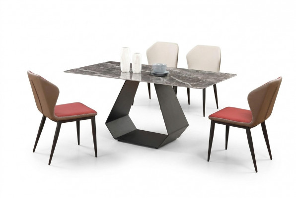Modernt Iessdësch Dësch Marmor Dëscher 180x90 Iesszëmmer Luxus Miwwelen Design Nei.