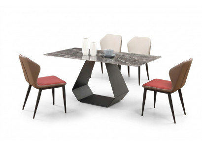 Modernt Iessdësch Dësch Marmor Dëscher 180x90 Iesszëmmer Luxus Miwwelen Design Nei.