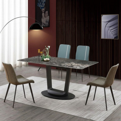 Luxus Miwweldesign Iesszëmmer Garnitur Iessgarnitur Still Dësch Grupp