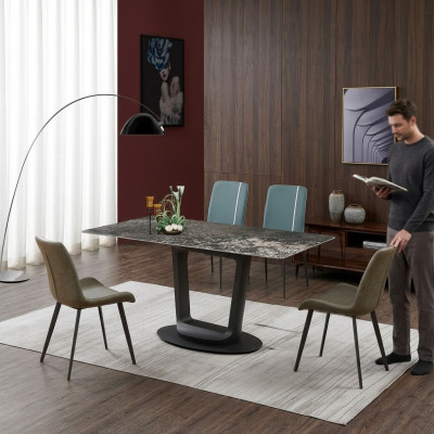 Luxus Dësch Iessdësch Dëscher Design Edelstol Miwwelen Iesszëmmer 180x90