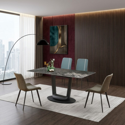 Luxus Dësch Iessdësch Dëscher Design Edelstol Miwwelen Iesszëmmer 180x90