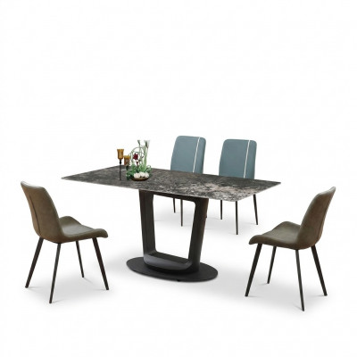 Luxus Dësch Iessdësch Dëscher Design Edelstol Miwwelen Iesszëmmer 180x90