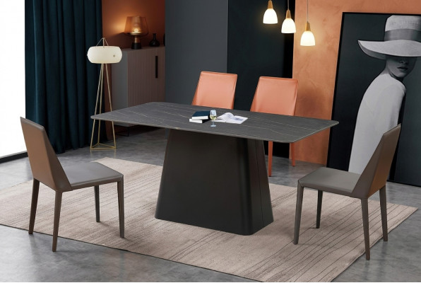 Klasseschen Dësch Iessdësch Holz Iesszëmmer Garnitur 4x Stull Set Still