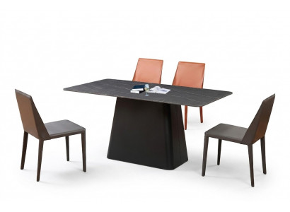 Klasseschen Dësch Iessdësch Holz Iesszëmmer Garnitur 4x Stull Set Still