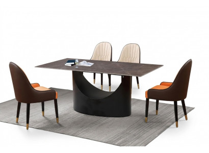 Klassesch Luxus Iesszëmmer Miwwelen Iessgrupp Fauteuil Dësch Grupp
