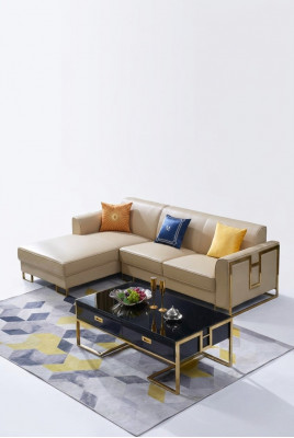 Luxus Design Eck Sofa Couch Polstersëtz Lieder Garnitur Wunnlandschaft Italien