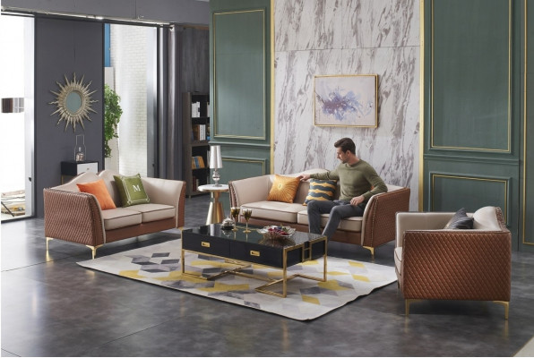 Sofasaz 3+2 Sëtzer Klassesch Garnituren Sofas Lieder Couchen Polster