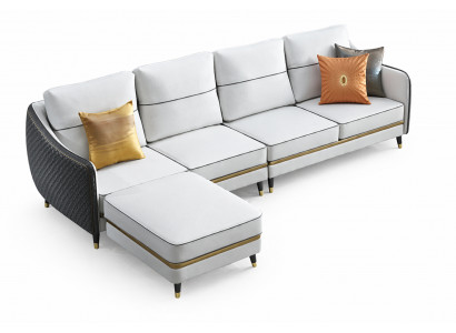 Wunnlandschaft Ecksofa L Form Deko Sessell Set Garnitur Modern Sofa Lieder