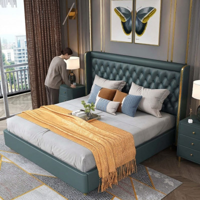 Schlofzimmer Bett Nuetsdëscher 3 Stéck Set Design Deko Luxus Better Lieder