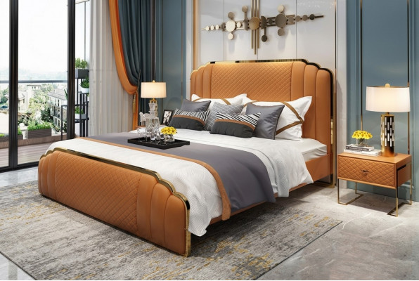 Bett Këssen Design Luxus Hotel Duebel Better Bestietnes Schlofzëmmer 180x200cm