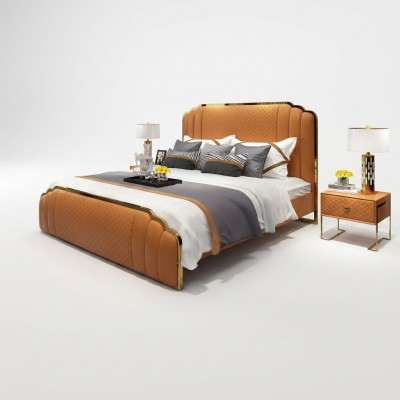 Design-Liederbett Schlofkummer 3-tlg. Set 2x Nuetsdësch Better Luxus Miwwelen