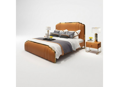 Design-Liederbett Schlofkummer 3-tlg. Set 2x Nuetsdësch Better Luxus Miwwelen