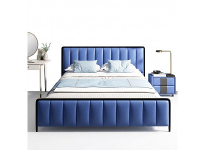 Klassesch Bett Duebelbett Bett 2x Nuetsdëscher Holz Design Neit Better 3-Deeler-Set