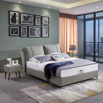 Bett 2x Nuetsdësch 3 tlg. Schlofzëmmer Set Design Modern Luxus Better Grupp Nei