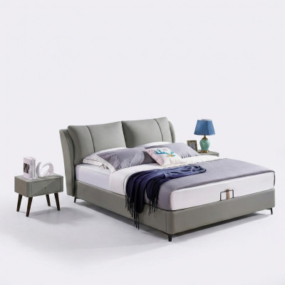 Bett 2x Nuetsdësch 3 tlg. Schlofzëmmer Set Design Modern Luxus Better Grupp Nei