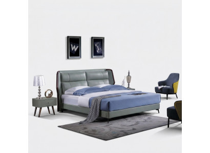 Bett 2x Nuetsdëscher 3-Delg. Italienesch Miwwelen Schlofkummer Better Holz Neit Set