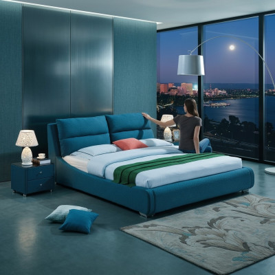Design Liederbett Schlofzëmmer 3tlg. Set 2x Nuetsdësch Luxus Better Miwwelen