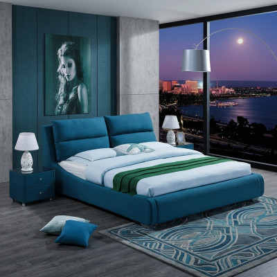 Design Liederbett Schlofzëmmer 3tlg. Set 2x Nuetsdësch Luxus Better Miwwelen