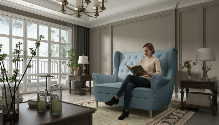 Chesterfield Bank Zweisitzer 2er Sofa Canapé Couchage Polster Samt Couchen