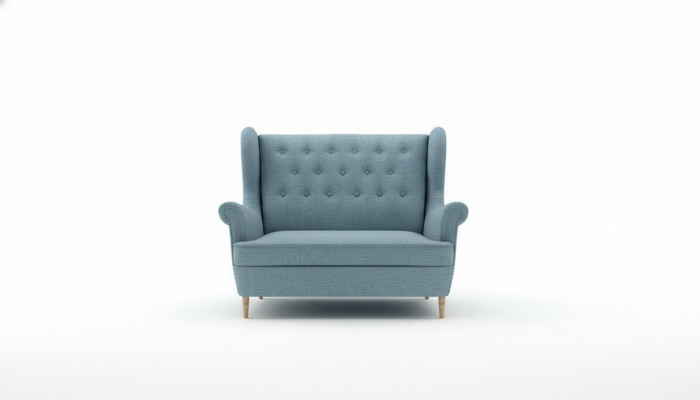 Chesterfield Bank Zweisitzer 2er Sofa Canapé Couchage Polster Samt Couchen