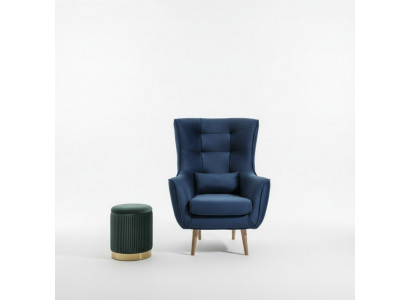Club Lounge Designersessioun Lehnstull Polstersofa 1 Sëtz Fernseh Neit Textil