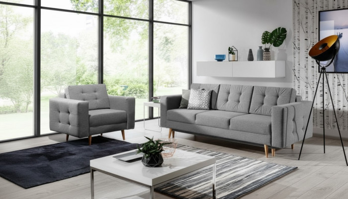 Sitzgrupp 3+1 Sëtzer Sëtzpolster Garnituren Lieder Sofassen Couchen Polstersofa