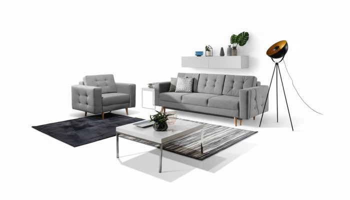 Sitzgrupp 3+1 Sëtzer Sëtzpolster Garnituren Lieder Sofassen Couchen Polstersofa