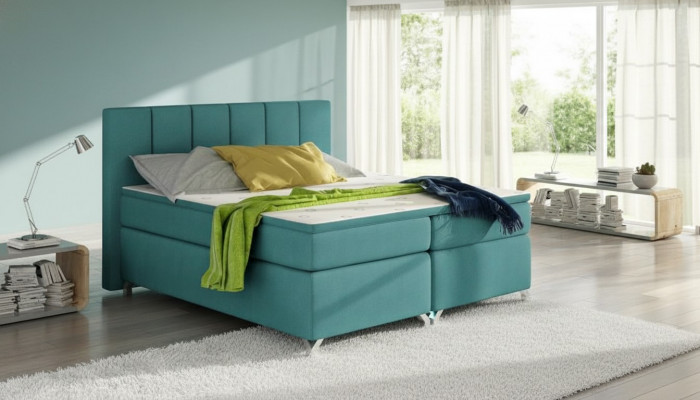 Luxus Designer Polsterbett Bett Betten Designerbett Boxspring Textil 180x200 Nei