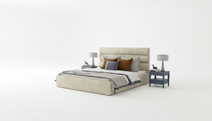 Designer Bett Polsterbett Ehebett kinneklech Better Duebelbett Schlofkummer NEI