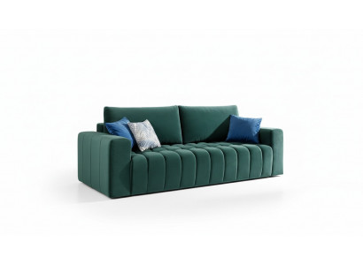 Klassesch Dräisëtzer Canapéen Polstersofa 3-Sëtzer Textil Canapéen Stoffsofa Neit