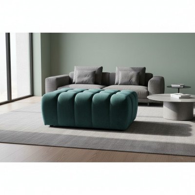 Hocker Fousshocker Bäihocker Chaiselongue Sëtzbank Samt Stoff