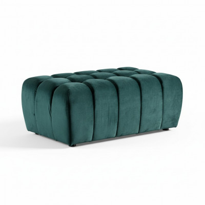 Hocker Fousshocker Bäihocker Chaiselongue Sëtzbank Samt Stoff