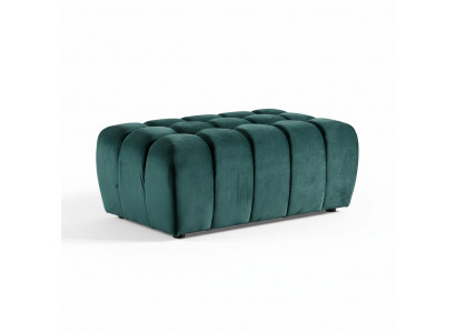 Hocker Fousshocker Bäihocker Chaiselongue Sëtzbank Samt Stoff