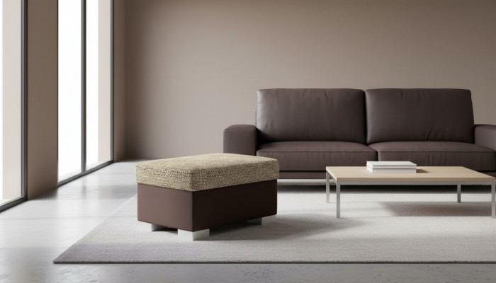 Hocker Pouf Sofa Polster Bäisteelhocker Fousshocker Ottomane Miwwelhocker Stoffer